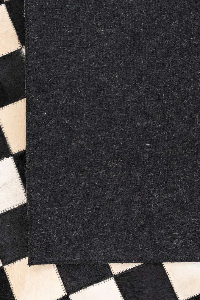 5' x 8' Cowhide Leather Rug