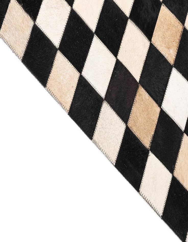 Detail image of 5' x 8' Cowhide Leather Rug