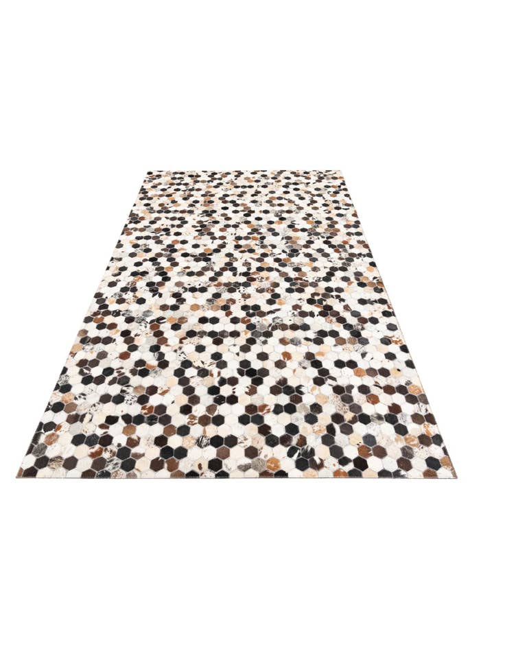 Detail image of 5' x 7' 9 Cowhide Leather Rug