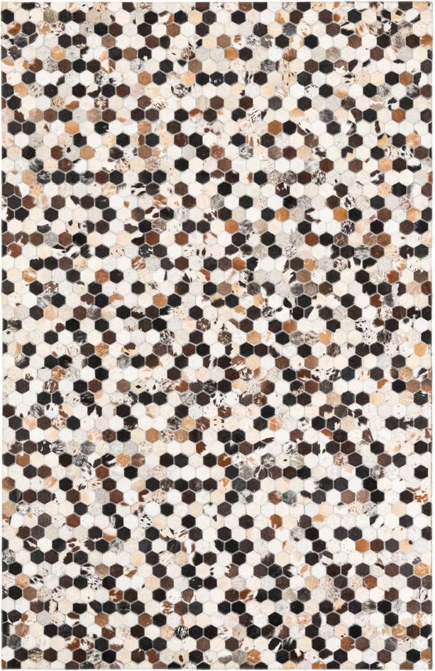 Detail image of 5' x 7' 9 Cowhide Leather Rug