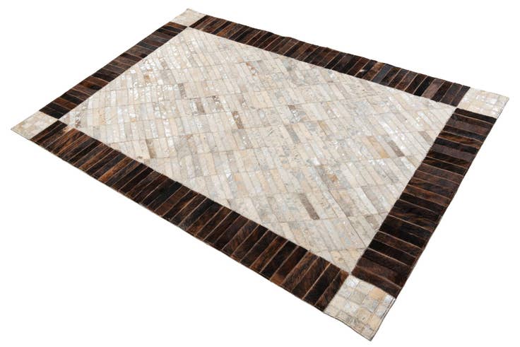 Detail image of 3' 10 x 5' 8 Cowhide Leather Rug