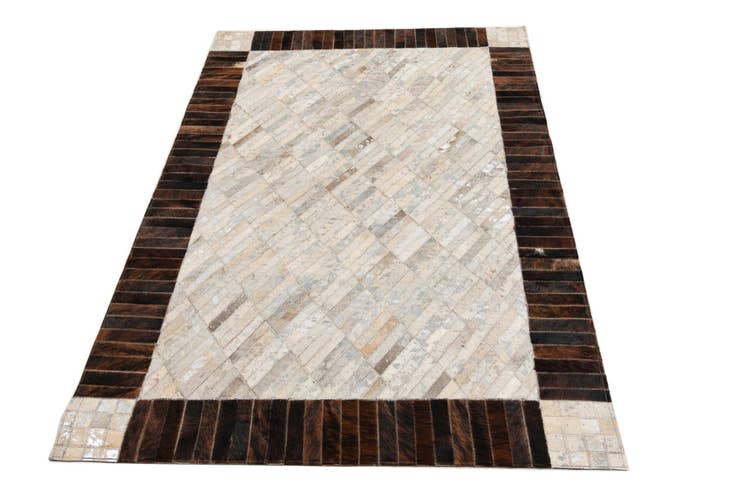 Detail image of 3' 10 x 5' 8 Cowhide Leather Rug