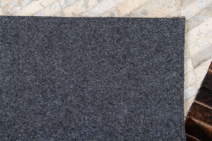 3' 10 x 5' 8 Cowhide Leather Rug
