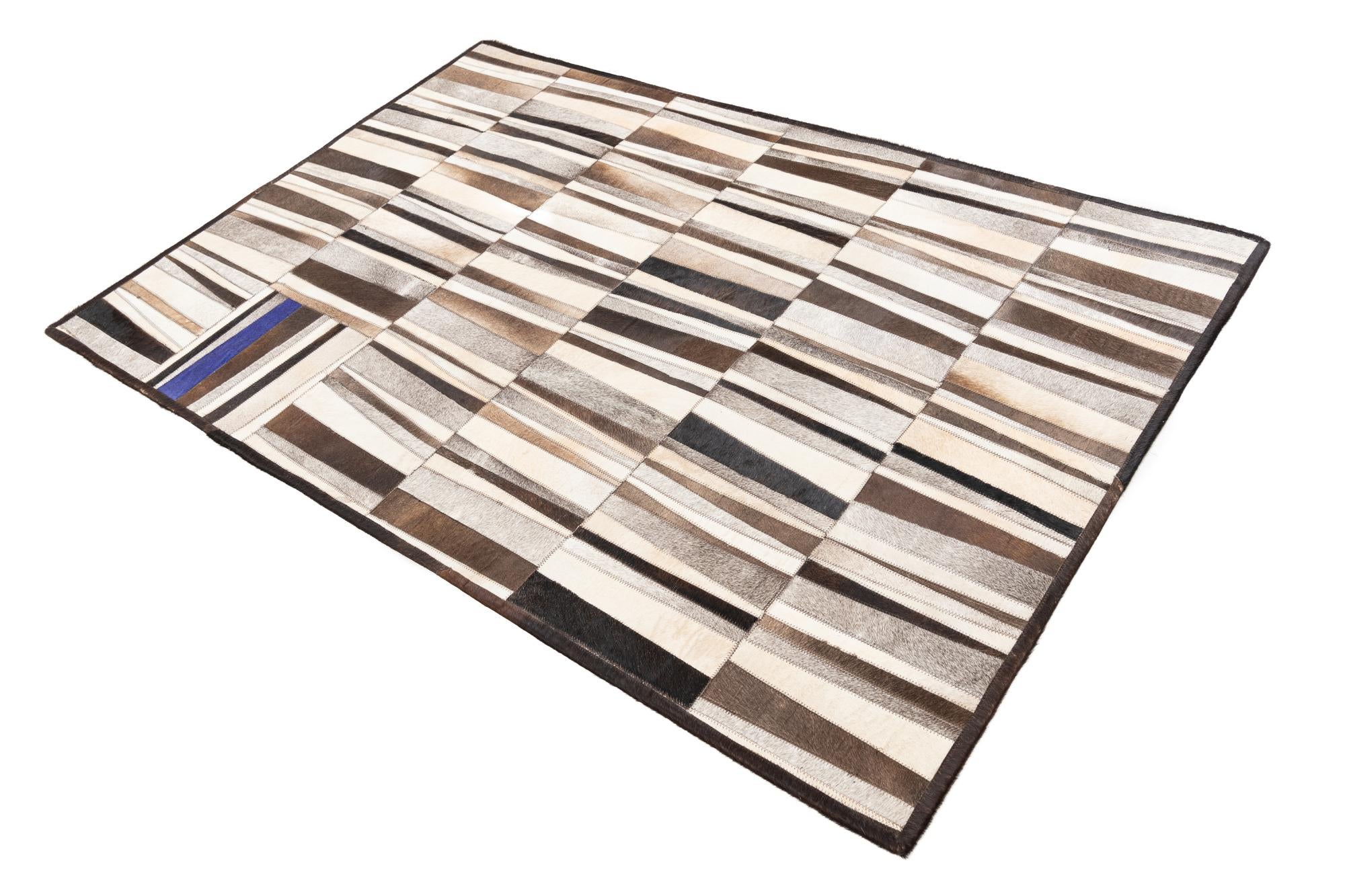 4' x 6' Cowhide Leather Rug
