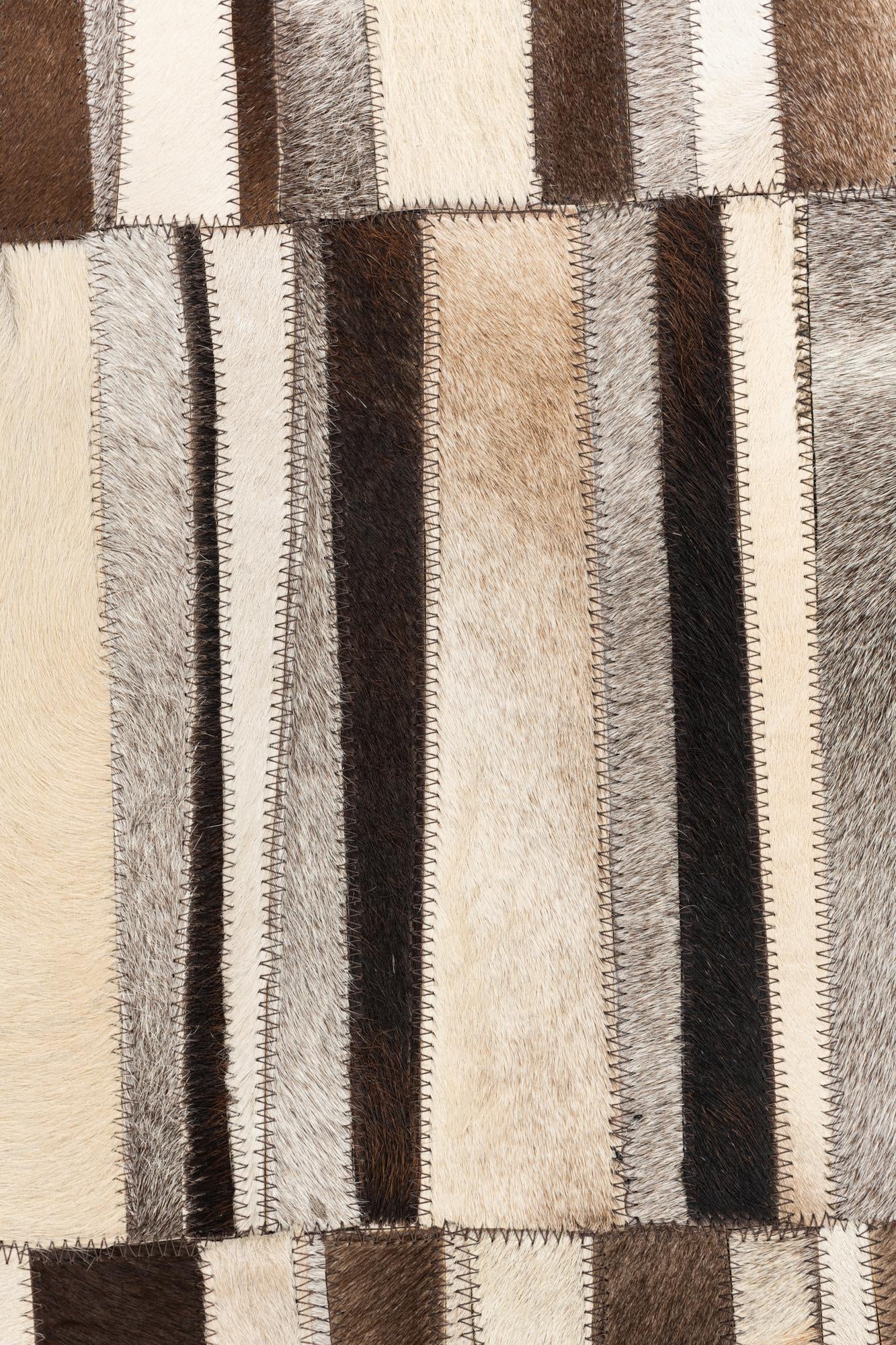 4' x 6' Cowhide Leather Rug