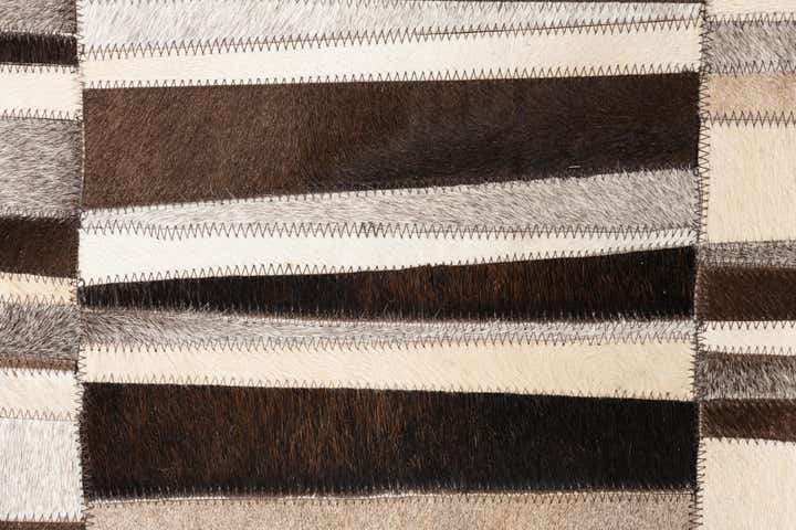 4' x 6' Cowhide Leather Rug