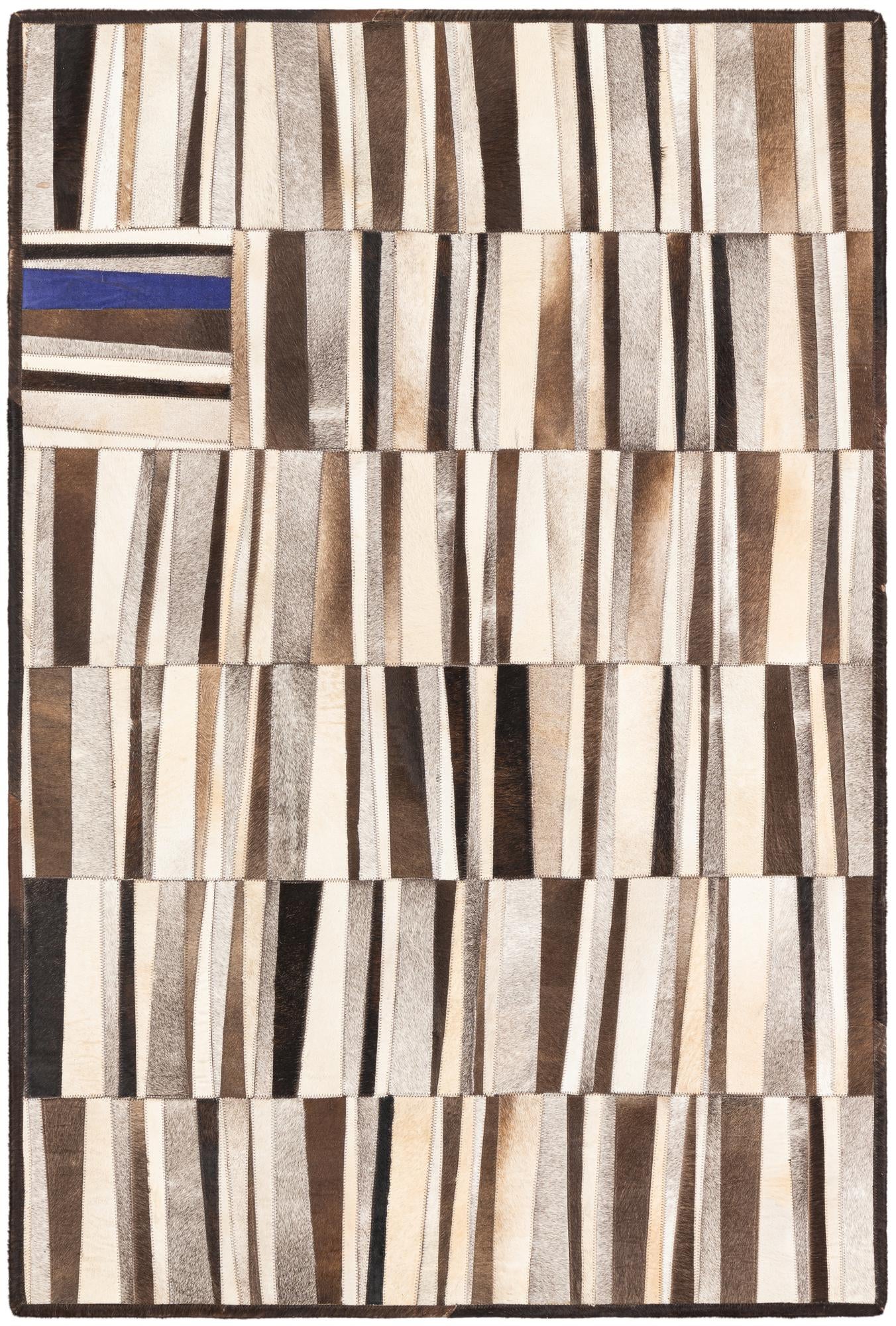 4' x 6' Cowhide Leather Rug