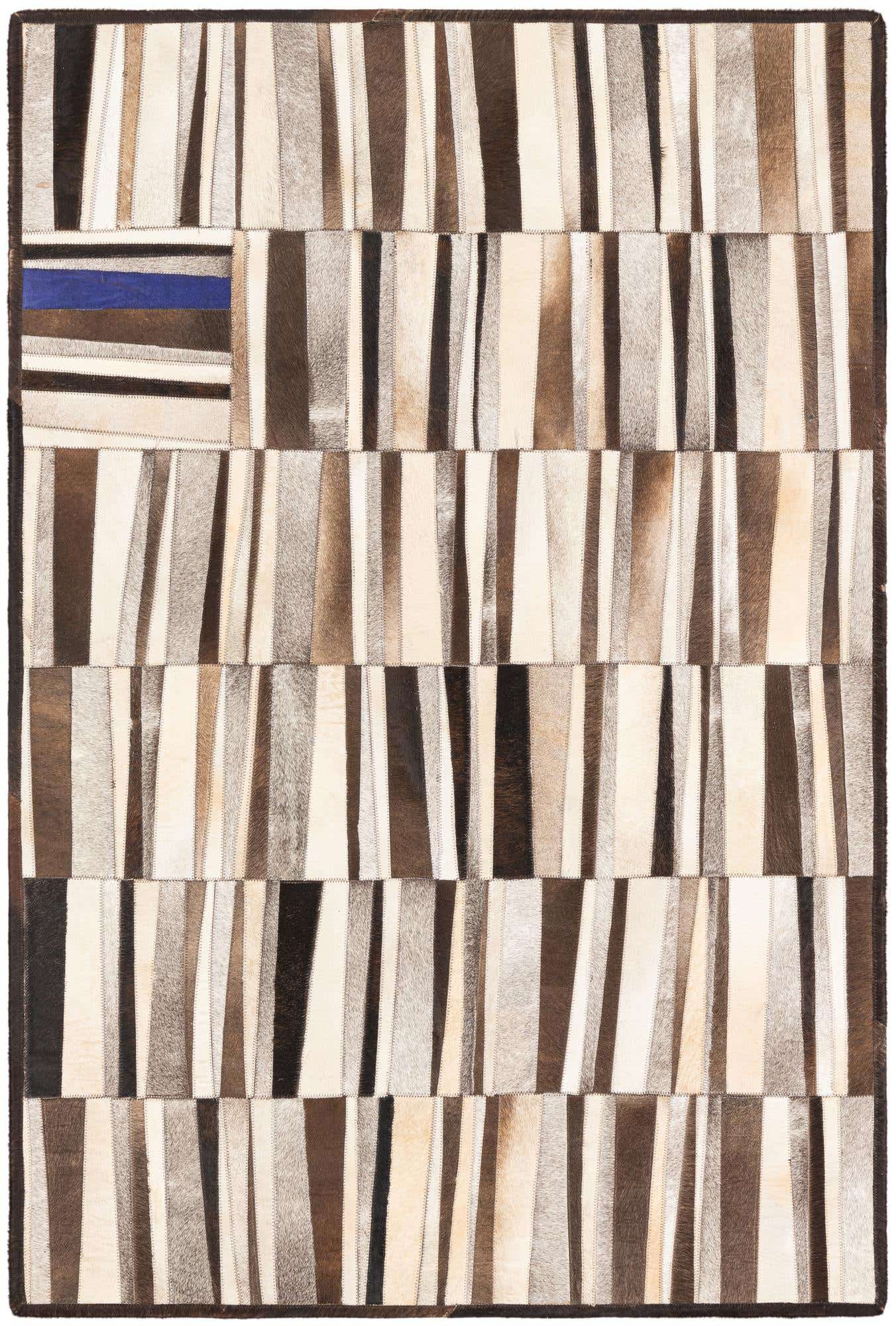 4' x 6' Cowhide Leather Rug