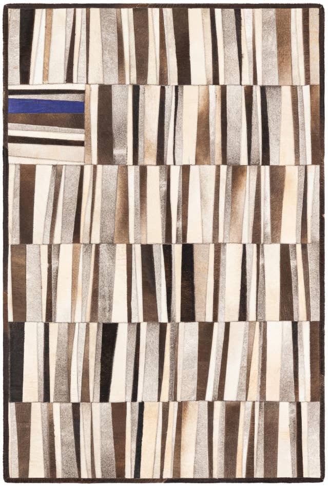 Detail image of 4' x 6' Cowhide Leather Rug
