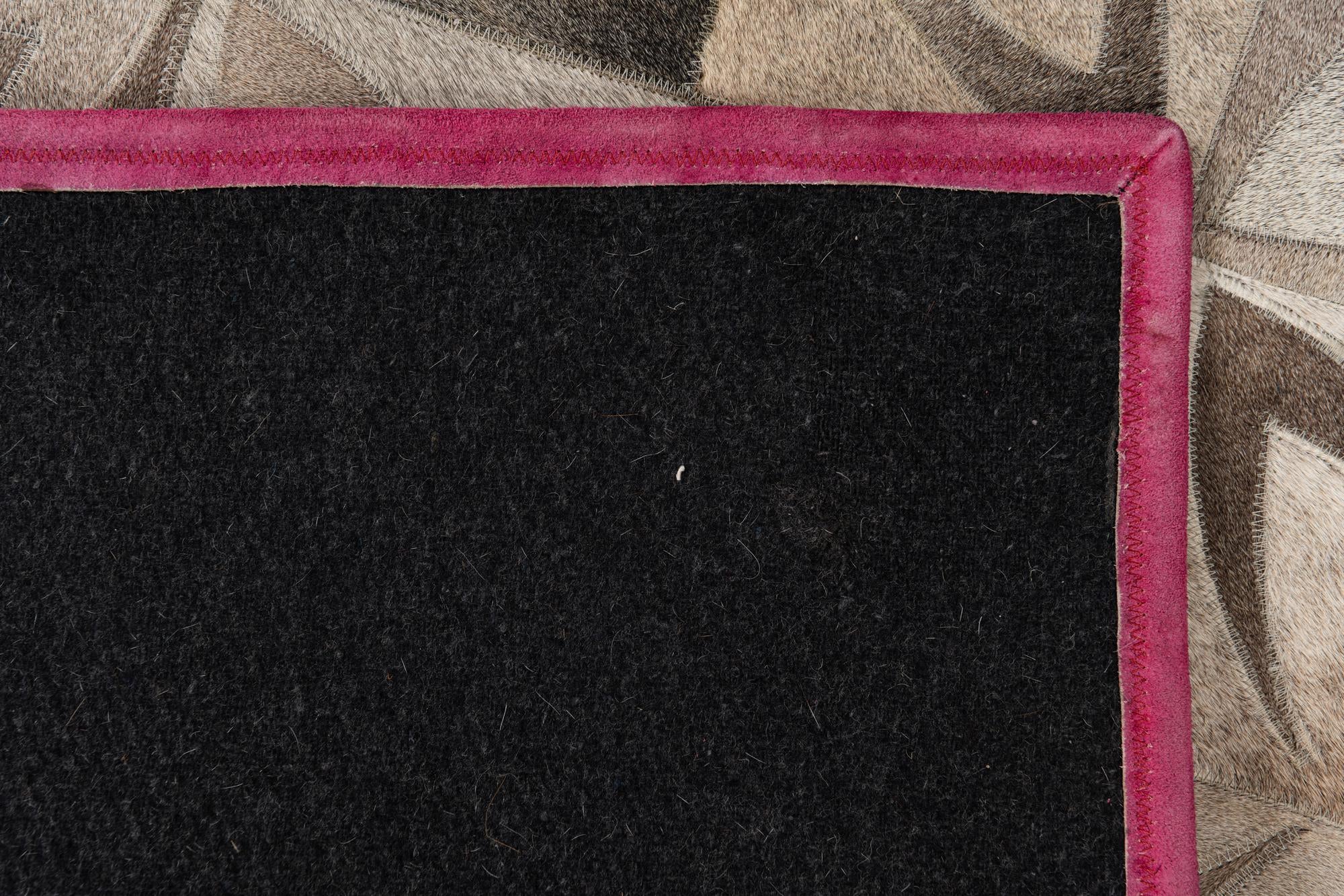 4' x 5' 10 Cowhide Leather Rug