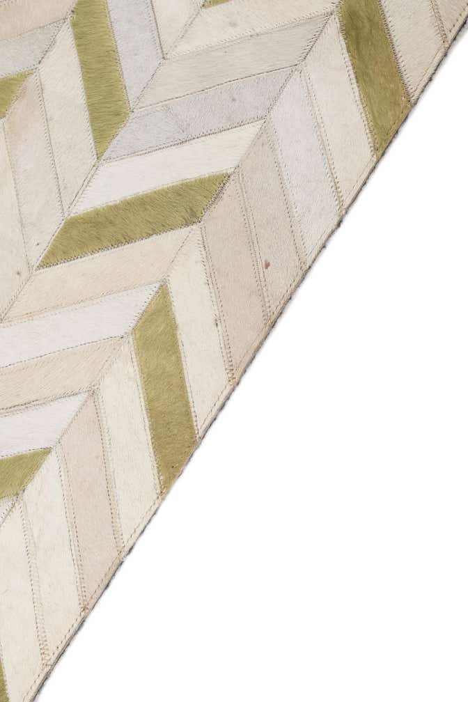 4' x 5' 10 Cowhide Leather Rug