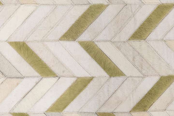 4' x 5' 10 Cowhide Leather Rug