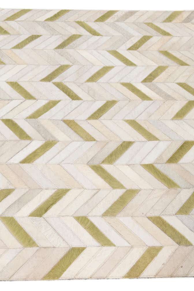 4' x 5' 10 Cowhide Leather Rug