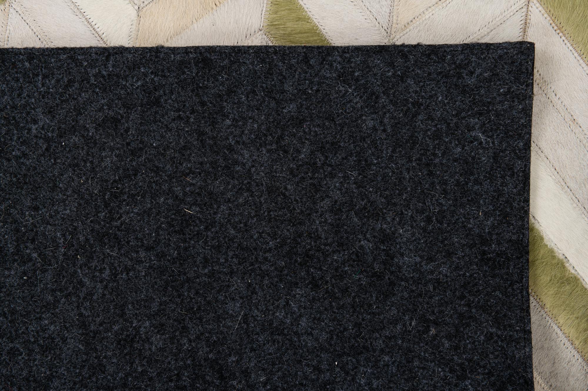 4' x 5' 10 Cowhide Leather Rug