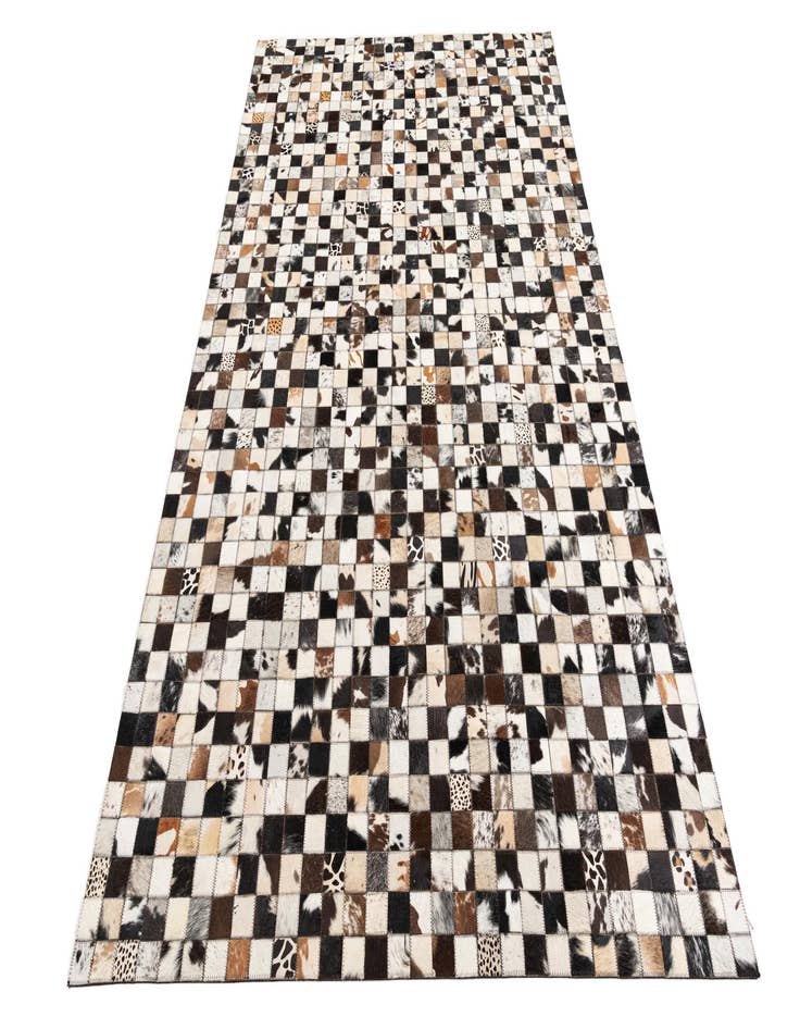 Detail image of 5' 1 x 8' 1 Cowhide Leather Rug