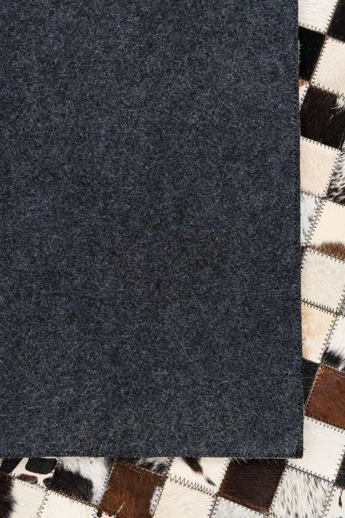 5' 1 x 8' 1 Cowhide Leather Rug