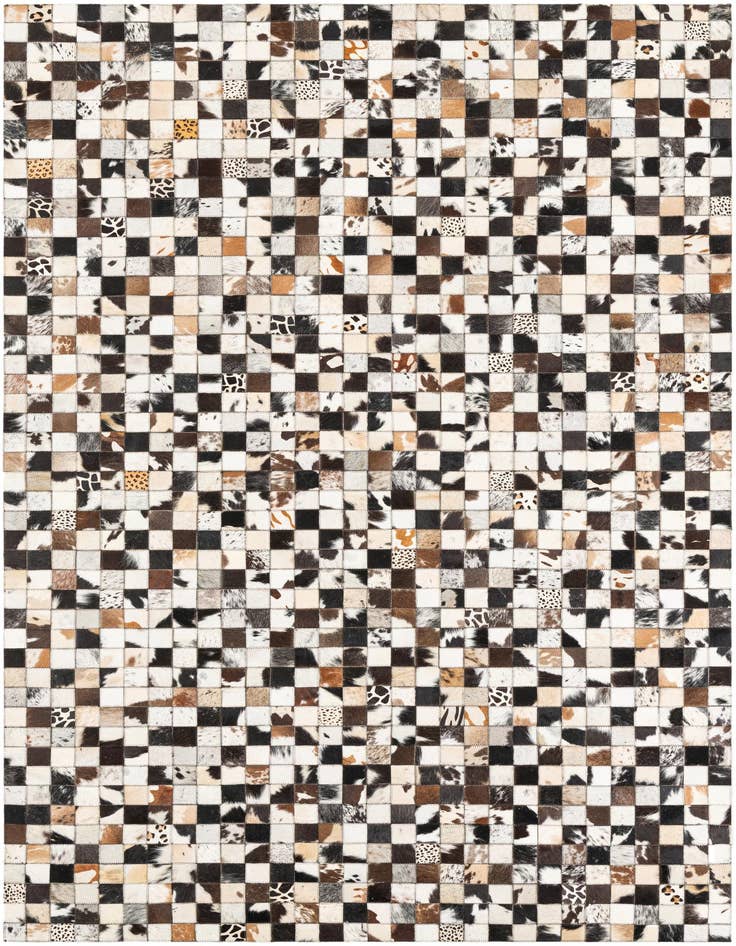 Detail image of 5' 1 x 8' 1 Cowhide Leather Rug