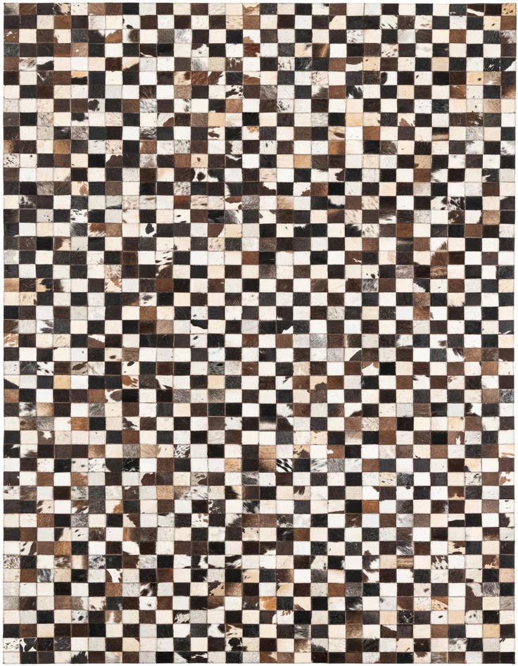 Detail image of 5' 1 x 8' 2 Cowhide Leather Rug
