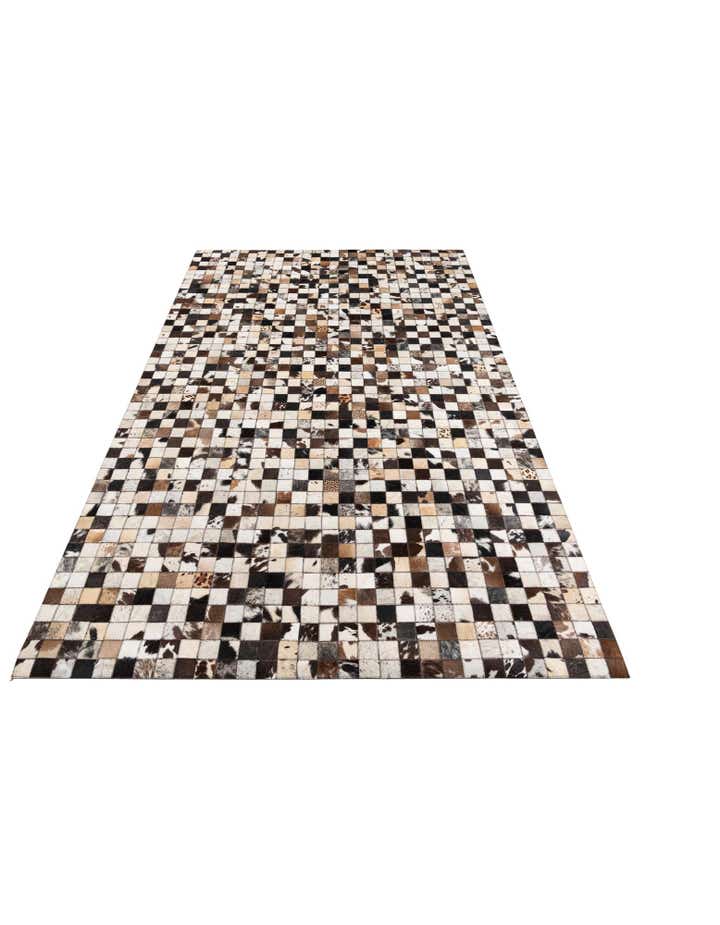 5' x 8' Cowhide Leather Rug
