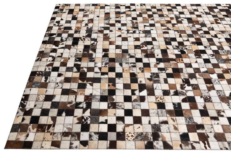 Detail image of 5' x 8' Cowhide Leather Rug