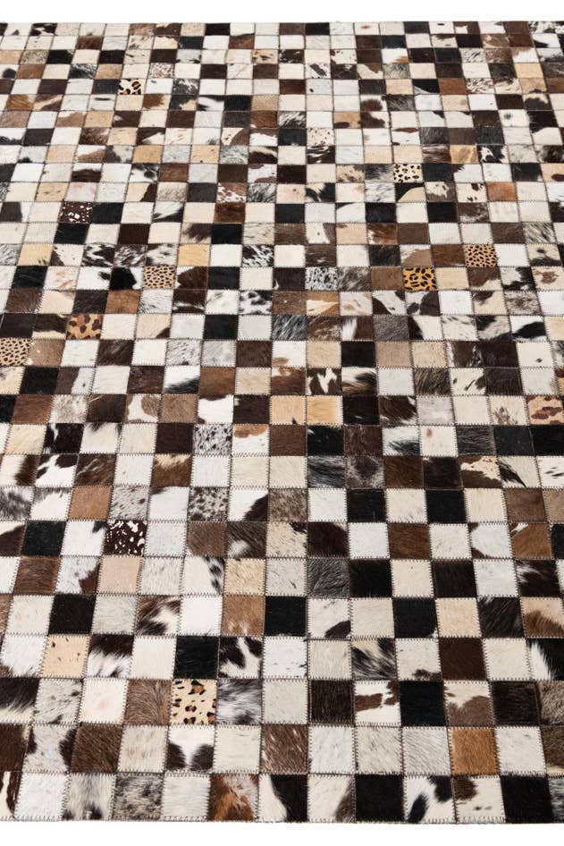 Detail image of 5' x 8' Cowhide Leather Rug