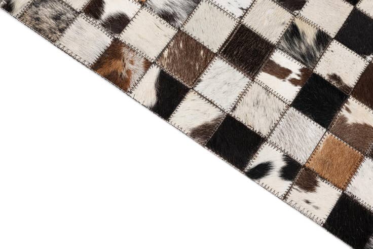 Detail image of 5' x 8' Cowhide Leather Rug