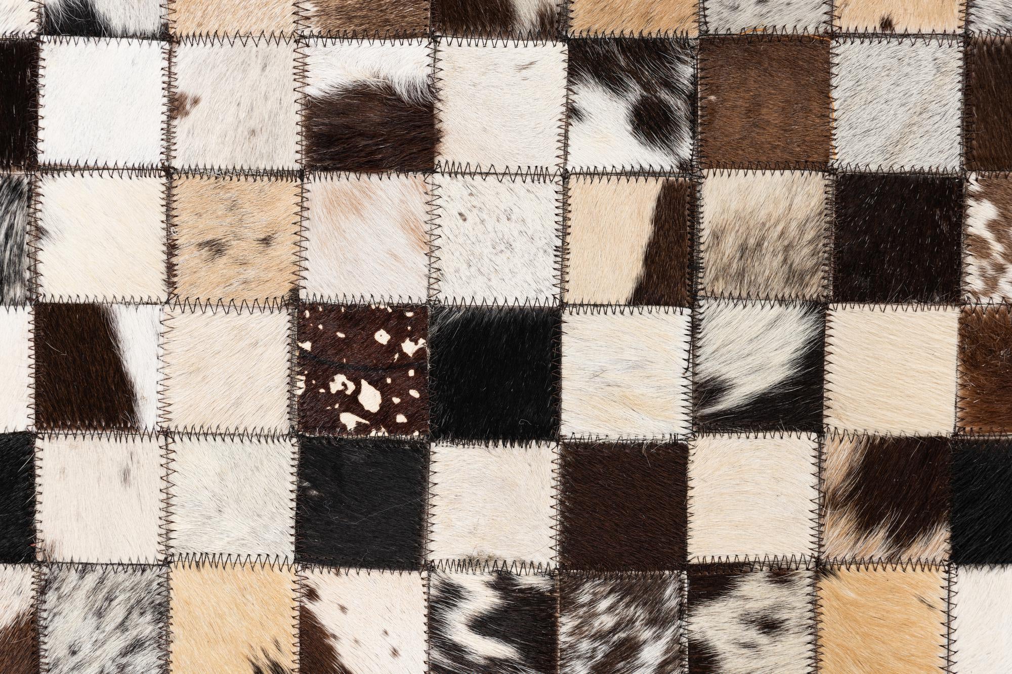 5' x 8' Cowhide Leather Rug