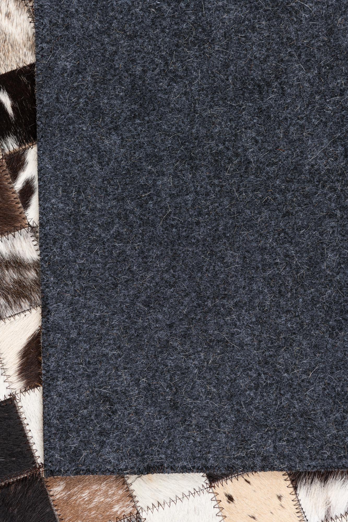 5' x 8' Cowhide Leather Rug