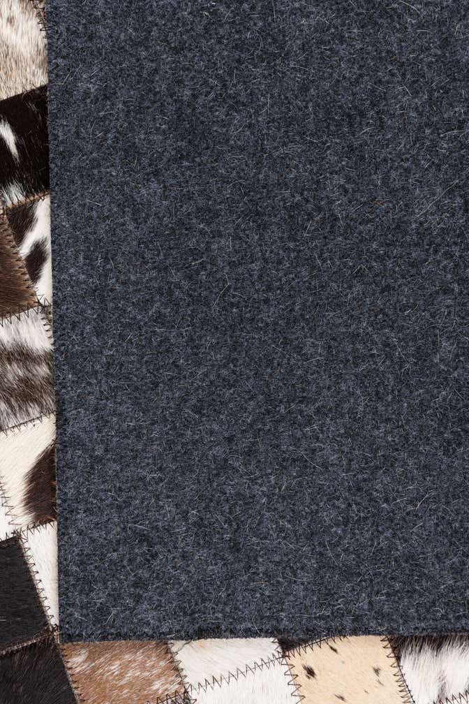 5' x 8' Cowhide Leather Rug