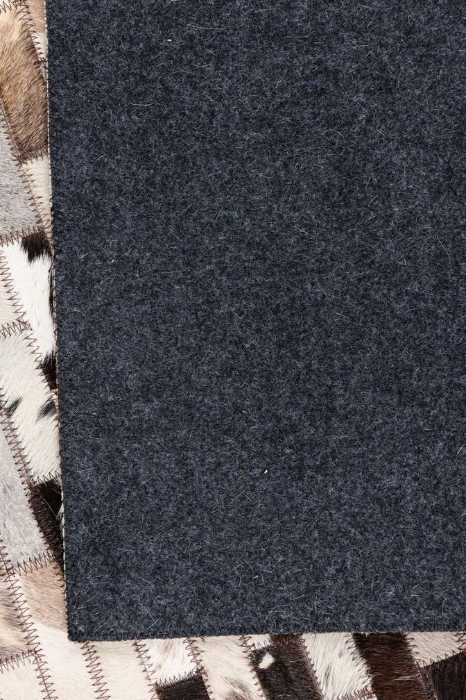 5' 3 x 8' Cowhide Leather Rug