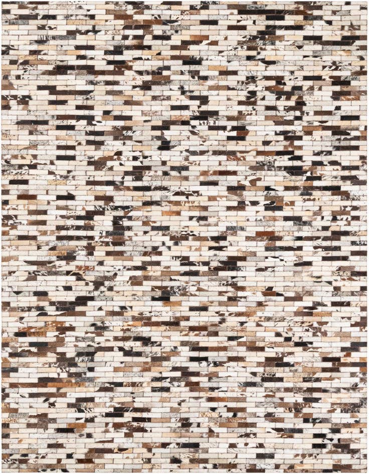 Detail image of 5' 3 x 8' Cowhide Leather Rug