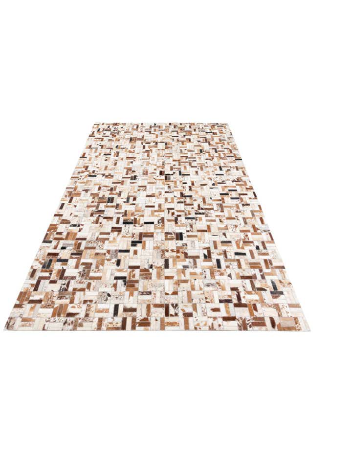 5' x 8' Cowhide Leather Rug