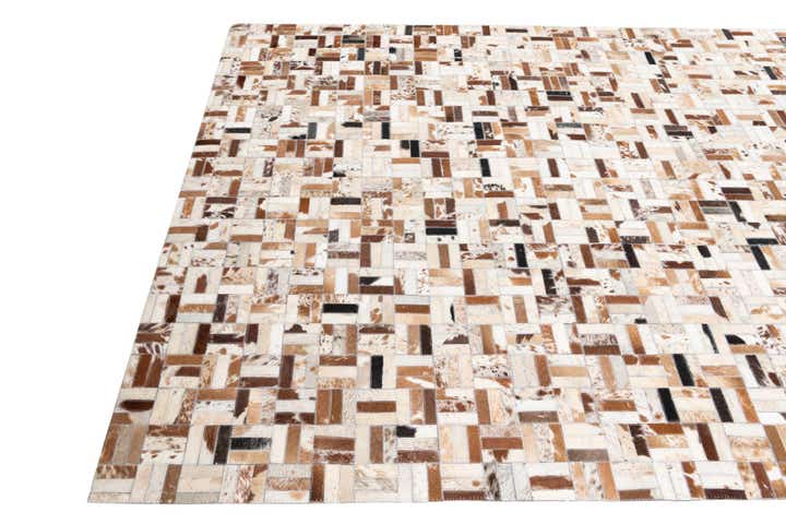 5' x 8' Cowhide Leather Rug