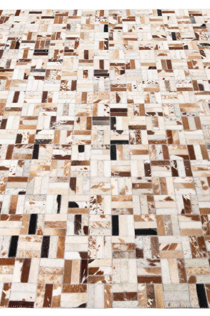 5' x 8' Cowhide Leather Rug