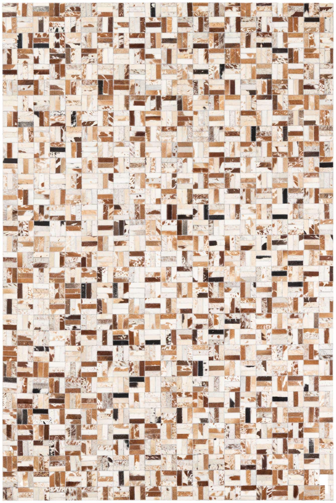 5' x 8' Cowhide Leather Rug