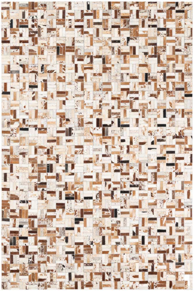 5' x 8' Cowhide Leather Rug