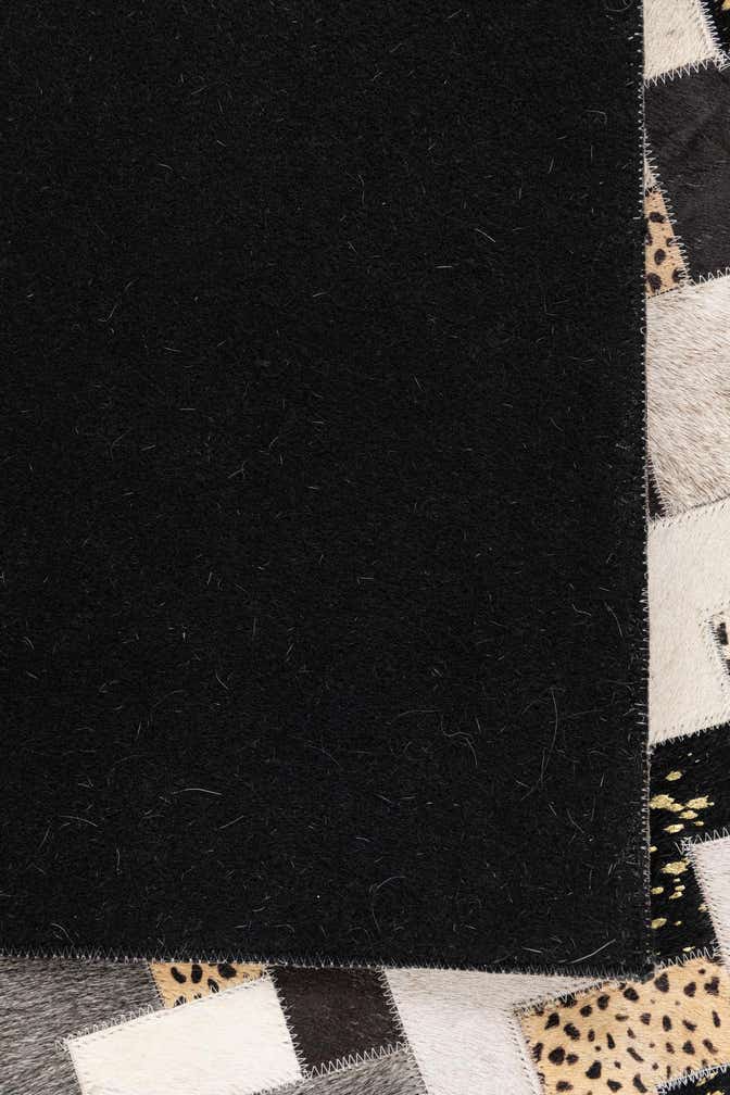 5' x 7' 10 Cowhide Leather Rug