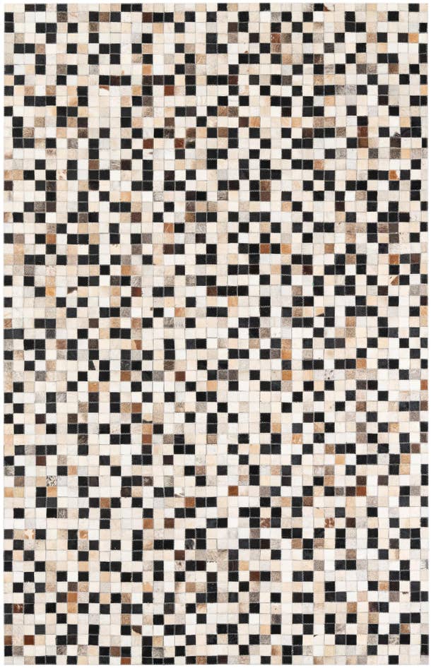 Detail image of 5' x 7' 10 Cowhide Leather Rug