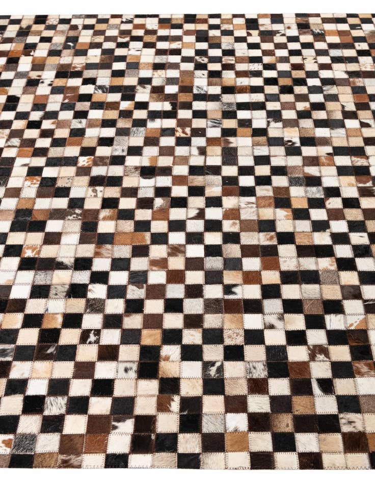 Detail image of 5' 1 x 8' 1 Cowhide Leather Rug