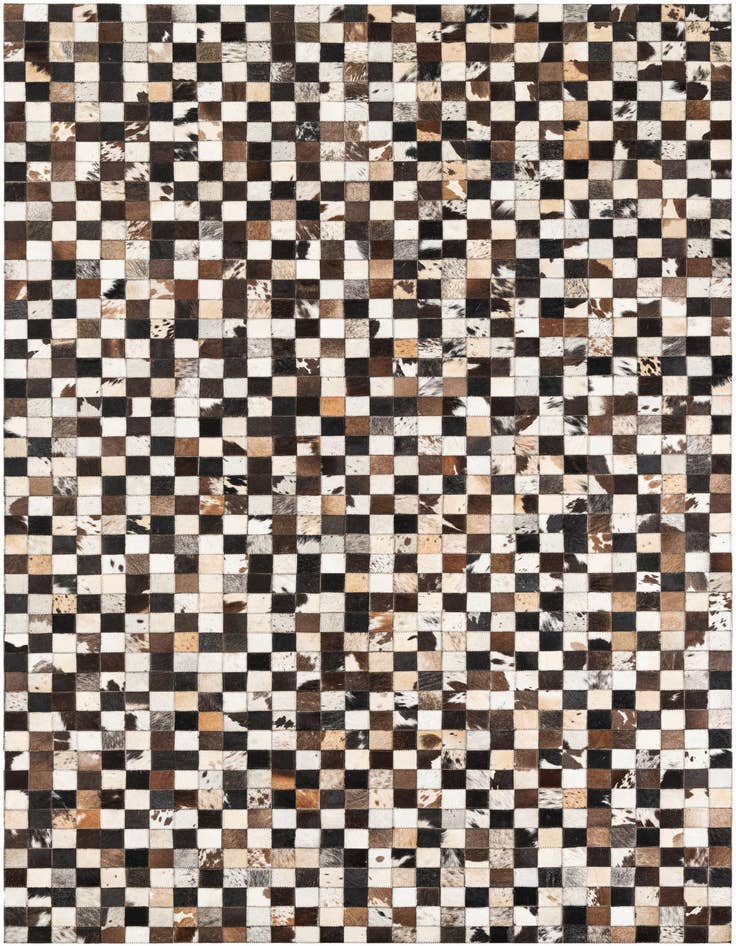 Detail image of 5' 1 x 8' 1 Cowhide Leather Rug
