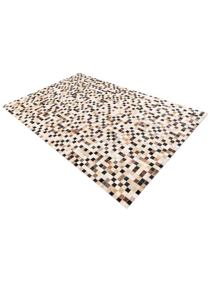 5' 2 x 8' 1 Cowhide Leather Rug