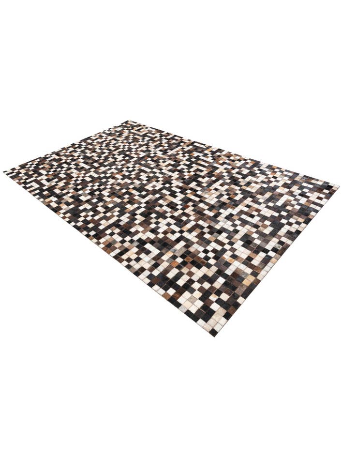 Detail image of 5' 1 x 8' Cowhide Leather Rug