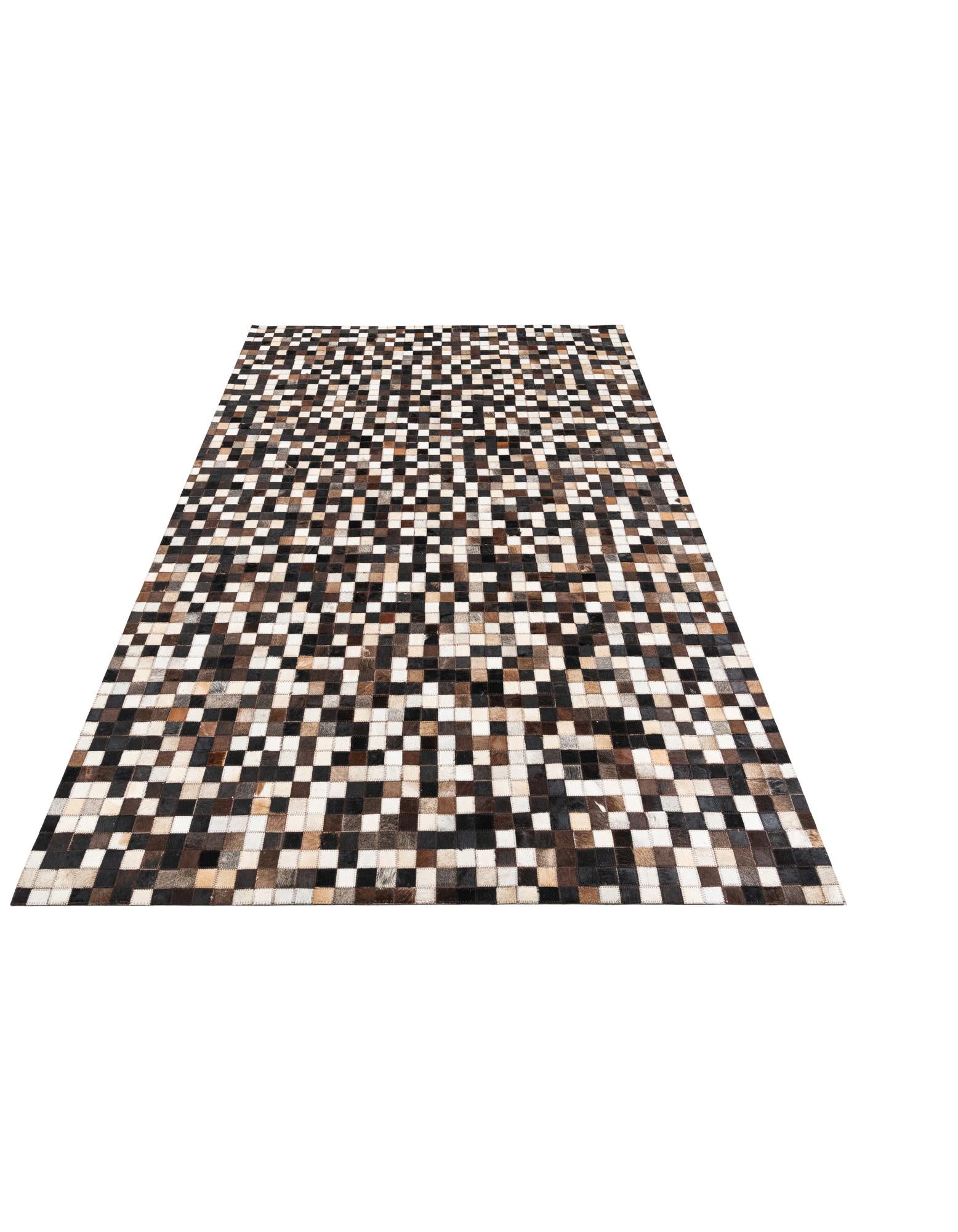 5' 1 x 8' Cowhide Leather Rug