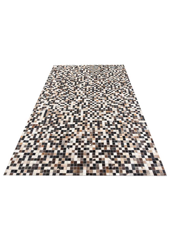 Detail image of 5' 1 x 8' Cowhide Leather Rug