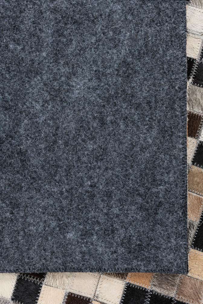 5' 1 x 8' Cowhide Leather Rug