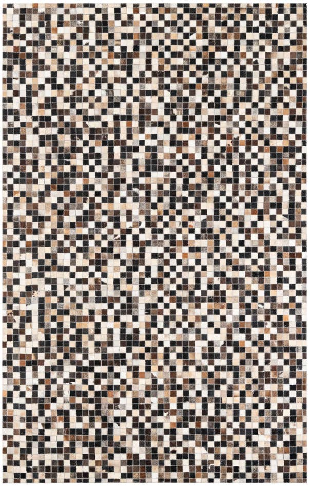 Detail image of 5' 1 x 8' Cowhide Leather Rug