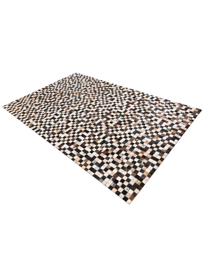 Detail image of 5' 1 x 8' 1 Cowhide Leather Rug