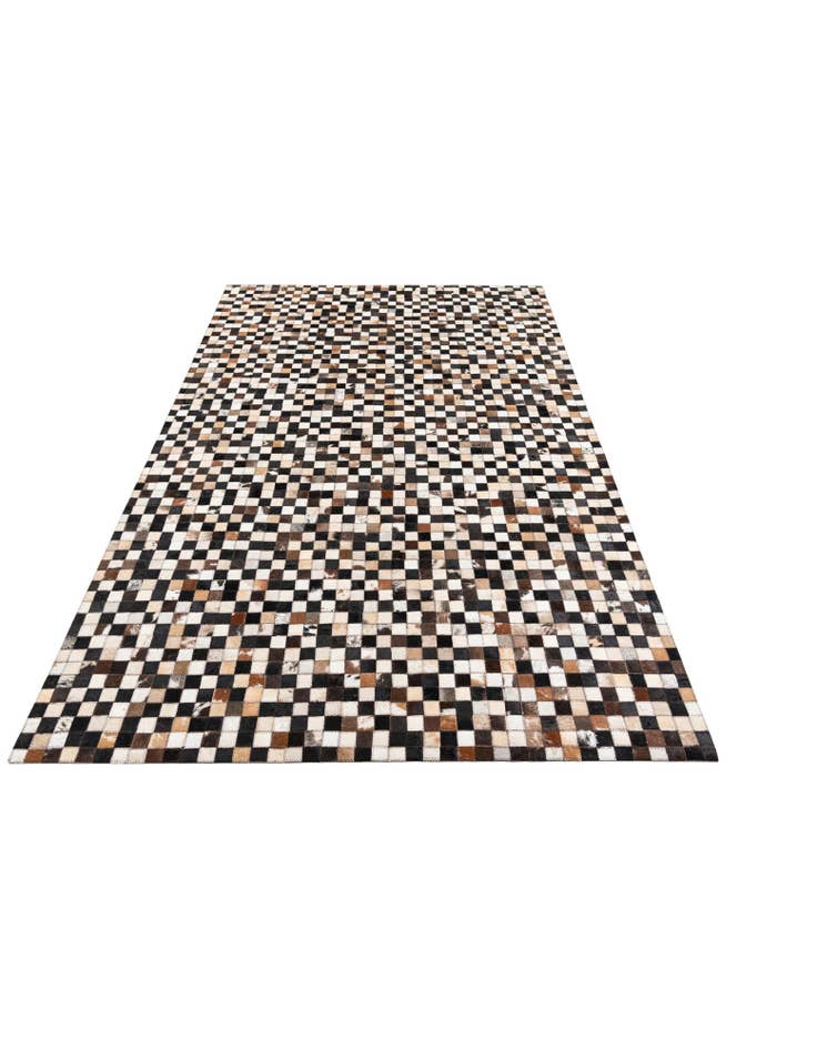 Detail image of 5' 1 x 8' 1 Cowhide Leather Rug