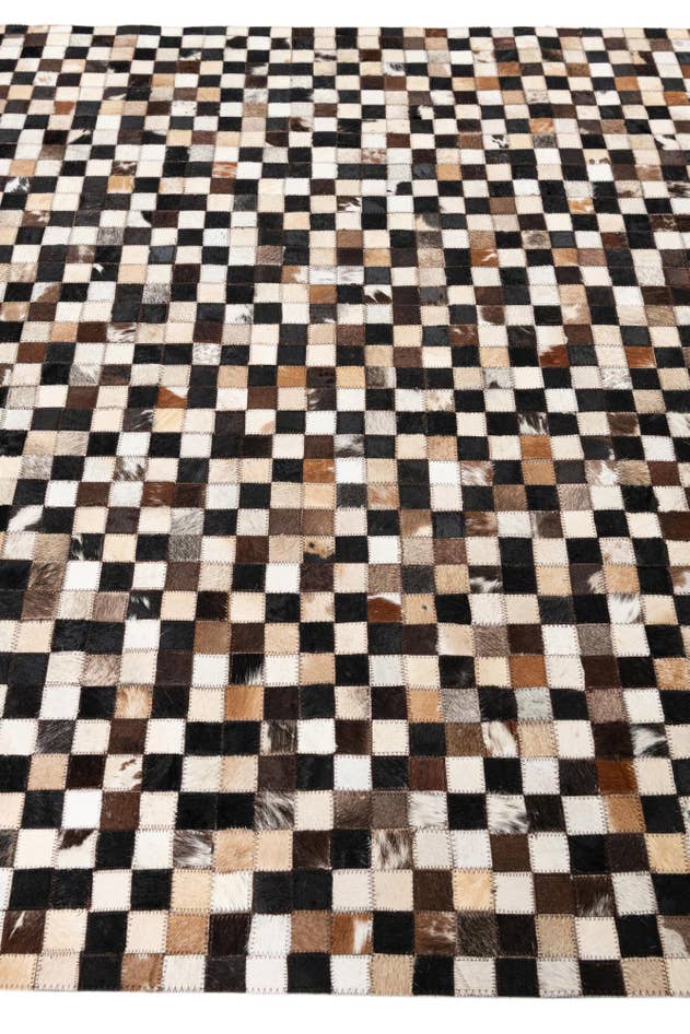 Detail image of 5' 1 x 8' 1 Cowhide Leather Rug