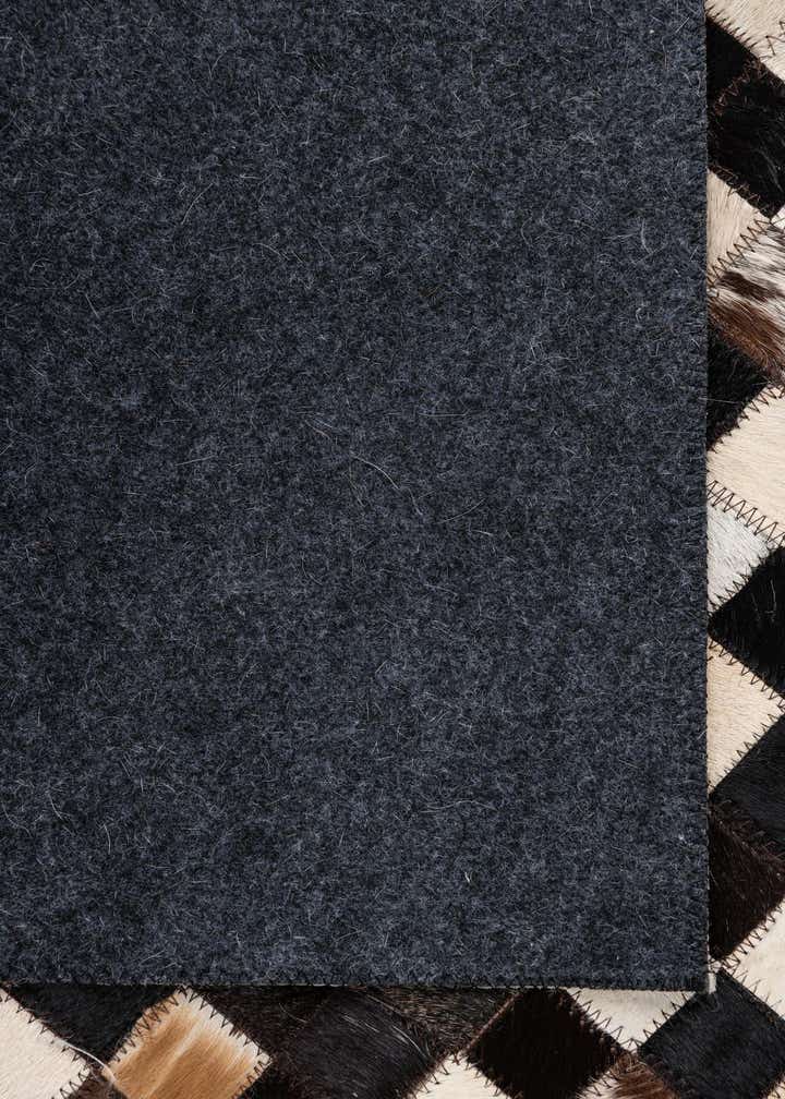 5' 1 x 8' 1 Cowhide Leather Rug